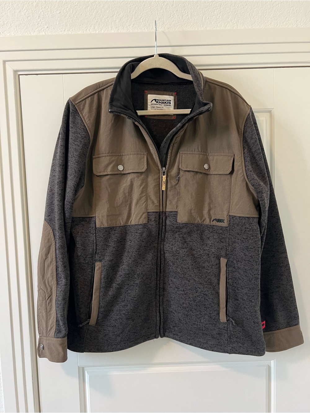 Mountain Khakis Two-Tone Gray & Brown Jacket